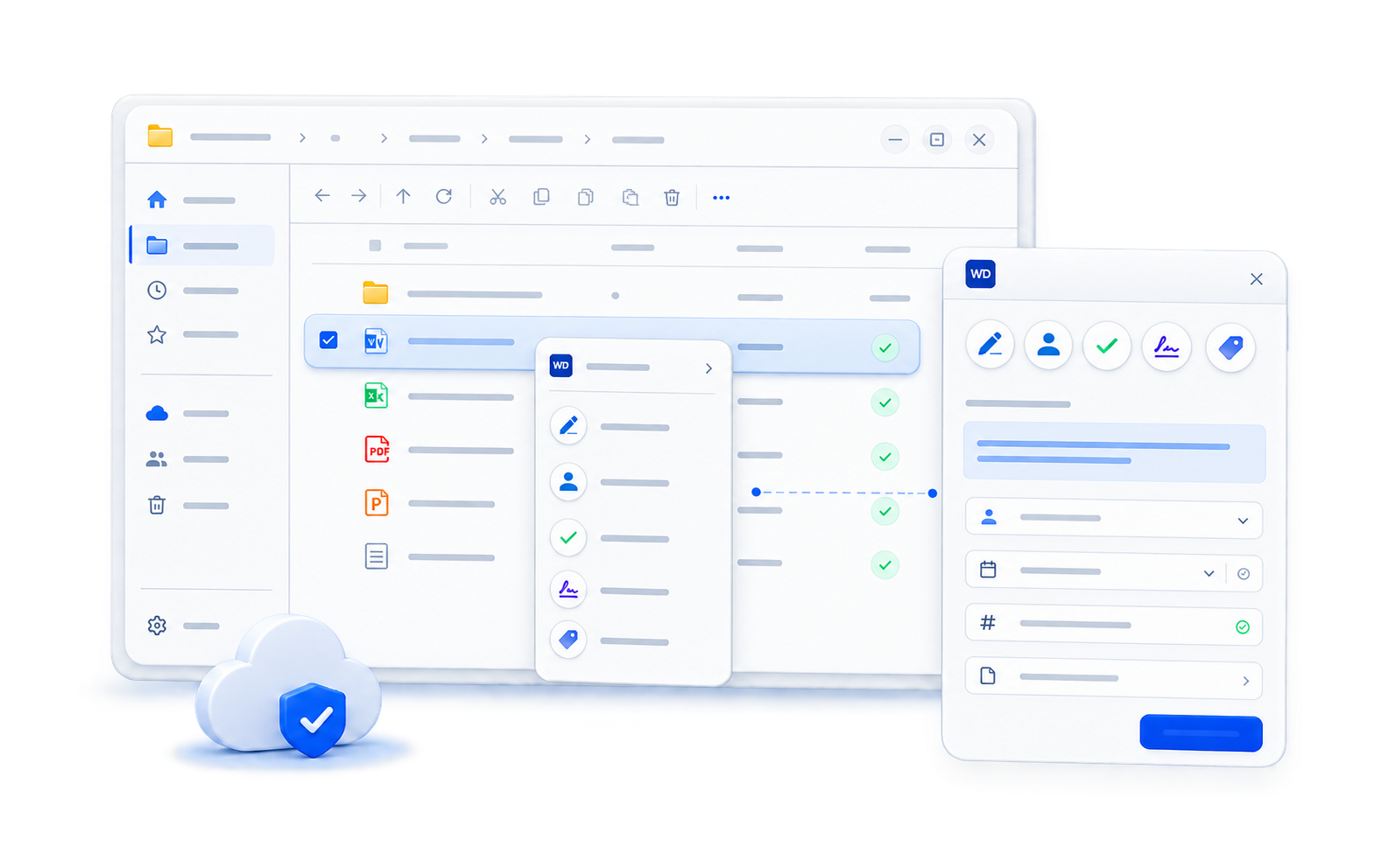 WayDocs integrado en el entorno habitual de archivos para gestionar edición, revisión, aprobación, firma y metadatos